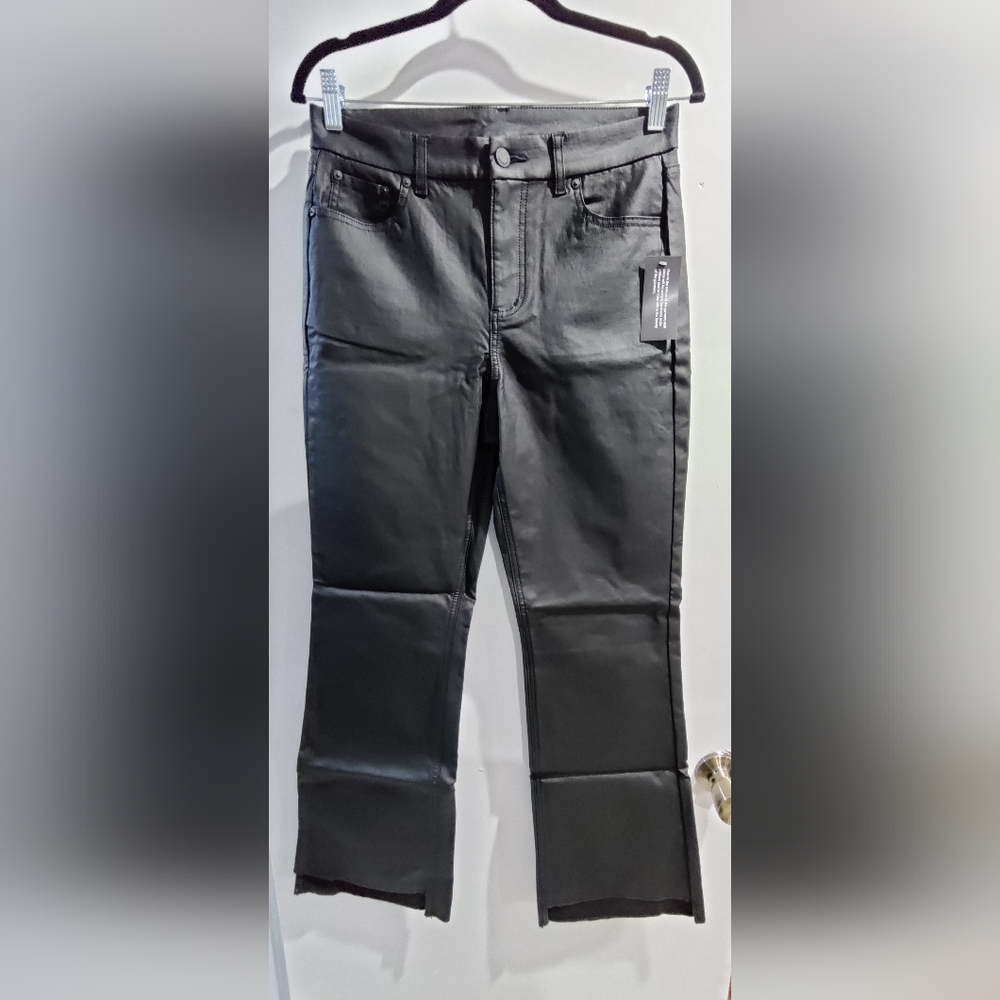 Canyon Retreat Women's Coated Black Bootcut Jean